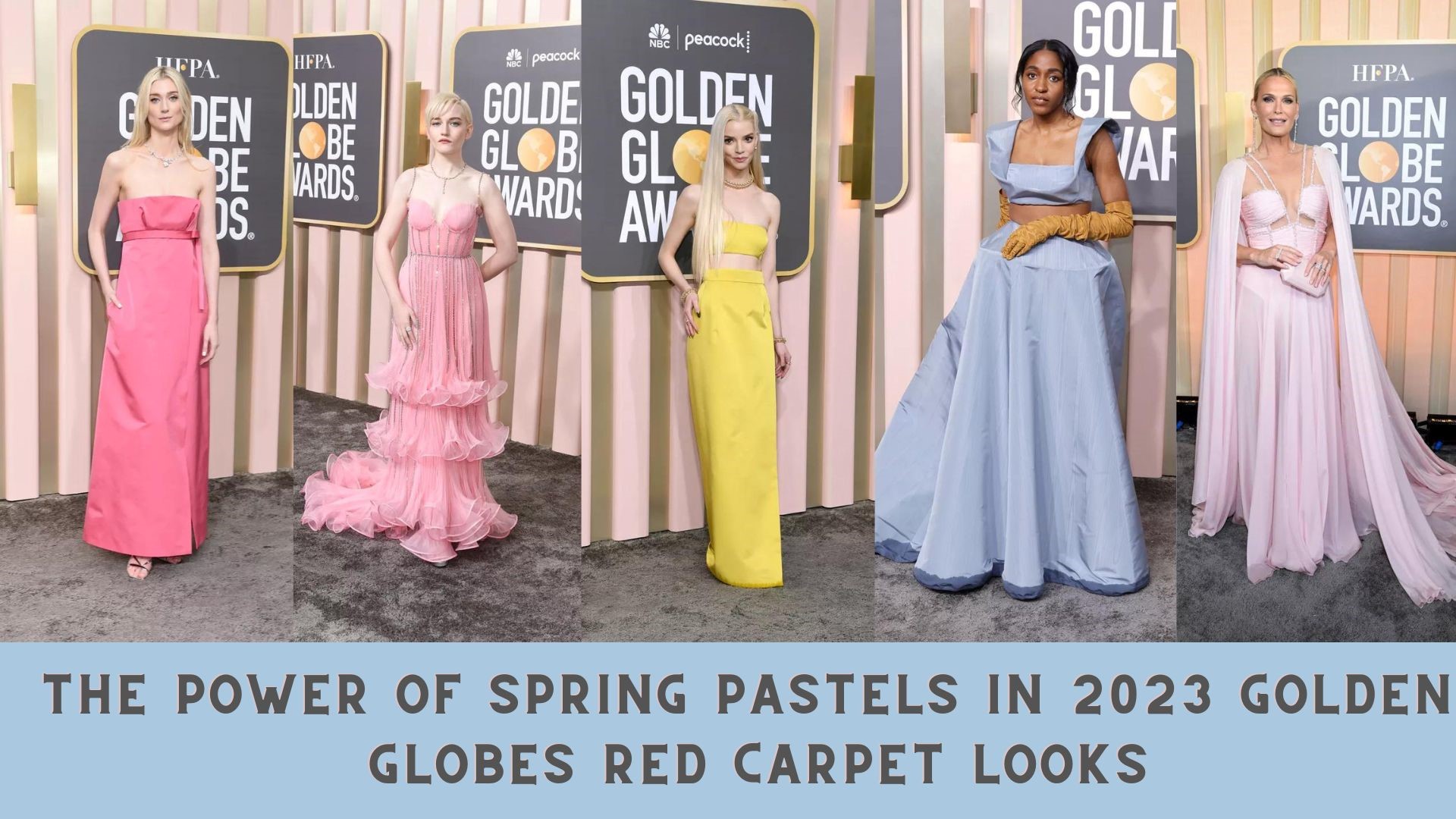 The Power of Spring Pastels in 2023 Golden Globes Red Carpet Looks